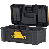 Essential&reg; Tool Box with Tray, 12-1/2" W x 7-3/8" D x 5-1/8" H, Black/Yellow Infinity Industrial Services Inc.