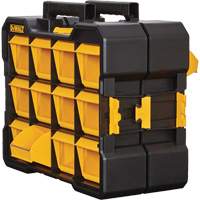 Flip-Bin Organizer, 3-7/8" W x 17-3/4" D x 13-7/8" H, Black/Yellow Infinity Industrial Services Inc.