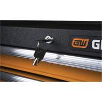 GSX Series Tool Chest, 26" W, 4 Drawers, Black/Orange Infinity Industrial Services Inc.