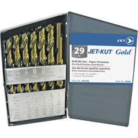 Jeu de forets de premi&egrave;re qualit&eacute; JET-KUT GOLD, 29 morceaux, Acier alli&eacute; Infinity Industrial Services Inc.