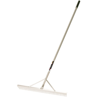 Pro Level Rakes, Aluminum Handle, 36" W, Aluminum Blade, 36 Tines Infinity Industrial Services Inc.