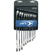 Fully Polished Long Pattern Combination Wrench Set, Combination, 11 Pieces, Metric Infinity Industrial Services Inc.