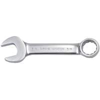 Fully Polished Stubby Combination Wrench, 12 Point, 3/8", Chrome Finish Infinity Industrial Services Inc.