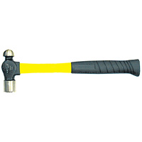 Heavy-Duty Fibreglass Handle Ball Pein Hammer, 8 oz. Head Weight, Plain Face, Cushion Handle Infinity Industrial Services Inc.