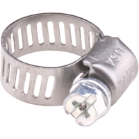 Hose Clamps - Stainless Steel Band & Zinc Plated Screw, Min Dia. 0.563, Max Dia. 1-1/4" Infinity Industrial Services Inc.