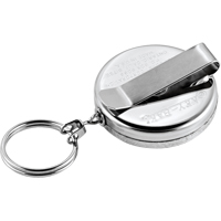 The Original Key Reel, Chrome, 24" Cable, Belt Clip Attachment Infinity Industrial Services Inc.