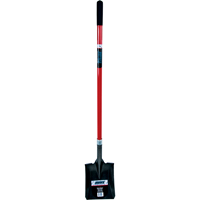Heavy-Duty Square Shovel, Fibreglass, Carbon Steel Blade, Straight Handle, 47-1/2" Long Infinity Industrial Services Inc.