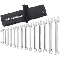 12-Point Long Pattern Wrench Set with Tool Roll, Combination, 15 Pieces, Imperial Infinity Industrial Services Inc.