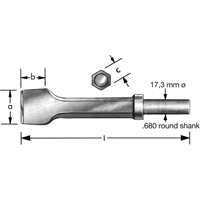 Pneumatic Chisel With  Retaining Collar Infinity Industrial Services Inc.