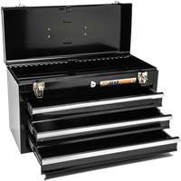 Portable Tool Box, 20" W, 3 Drawers, Black Infinity Industrial Services Inc.
