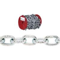 Campbell&reg; Proof Coil Chain, Low Carbon Steel, 3/16" x 100' (30.4 m) L, Grade 30, 800 lbs. (0.4 tons) Load Capacity Infinity Industrial Services Inc.