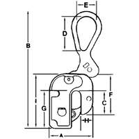 &eacute;lingue l&egrave;ve-t&ocirc;le courte GX, 2000 lb (1 tonne), Ouverture de la m&acirc;choire de 1/16" - 3/4" Infinity Industrial Services Inc.