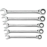 72-Tooth 12 Point Ratcheting Wrench Set, Combination, 5 Pieces, Metric Infinity Industrial Services Inc.