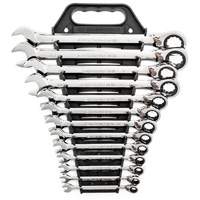72-Tooth 12 Point Reversible Ratcheting SAE Wrench Set, Combination, 13 Pieces, Imperial Infinity Industrial Services Inc.