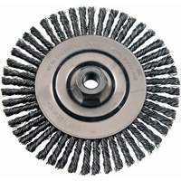 Wire Wheel Brushes, 4-7/8" Dia., 0.02" Fill, 5/8"-11 Arbor, Stainless Steel Infinity Industrial Services Inc.