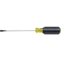 Slot Cabinet Tip Screwdriver, 1/4" Tip, Round, 10-11/32" L, Cushion Grip Handle Infinity Industrial Services Inc.