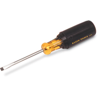 Slot Cabinet Tip Screwdriver, 3/16" Tip, Round, 11-3/4" L, Cushion Grip Handle Infinity Industrial Services Inc.