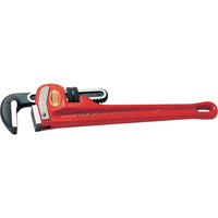 Straight Pipe Wrench #48, 6" Jaw Capacity, 48" Long, Powder Coated Finish Infinity Industrial Services Inc.
