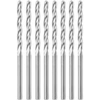 8-Piece Standard Point Spiral Saw Bit with 1/8" Diameter, 1/8", 1" Flute Infinity Industrial Services Inc.