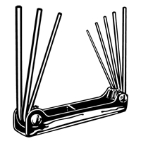 Folding Hex Key Set, 8 Pcs. Infinity Industrial Services Inc.