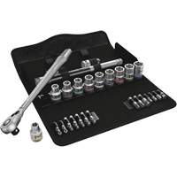Zyklop Metric Metal Ratchet with Switch Lever Set, 29 Pcs, 1/2" Drive Size Infinity Industrial Services Inc.