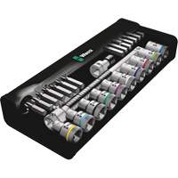 Zyklop Metric Metal Ratchet with Switch Lever Set, 29 Pcs, 1/2" Drive Size Infinity Industrial Services Inc.