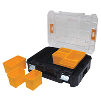 Organisateur avec couvercle transparent TSTAK V, 17-1/4" x 13" x 6", Noir Infinity Industrial Services Inc.