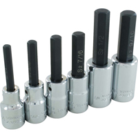 Hex Head Socket Set, Hex, 1/2" Drive, 6 Pcs Infinity Industrial Services Inc.