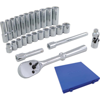 Jeu de douilles et accessoires, 26 Mcx, Prise de 3/8", Profond Infinity Industrial Services Inc.