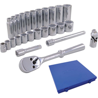 Jeu de douilles m&eacute;triques et accessoires, 26 Mcx, Prise de 3/8", Profond Infinity Industrial Services Inc.