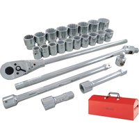 Jeu de douilles et accessoires, 26 Mcx, Prise de 3/4" Infinity Industrial Services Inc.