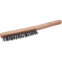 Long Handle Industrial-Duty Scratch Brush, Steel, 3 x 19 Wire Rows, 14" Long Infinity Industrial Services Inc.