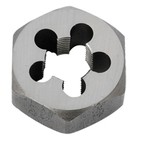 Hex Rethreading Die Nut, 1"/1-1/16" Dia., 3/8"-18 Thread, Carbon Steel/Chromium Steel Infinity Industrial Services Inc.