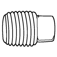 Bouchon de tuyau (t&ecirc;te carr&eacute;e), 1/8" dia., Laiton Infinity Industrial Services Inc.