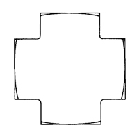 Cross 1/8" NPT Infinity Industrial Services Inc.