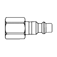 Quick Couplers - 1/2" Industrial, One Way Shut-Off - Plugs, 3/8" Infinity Industrial Services Inc.