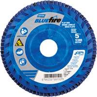 BlueFire R884P Coarse Grit Flap Disc, 5" x 7/8", Type 27, 60 Grit, Zirconia Alumina Infinity Industrial Services Inc.