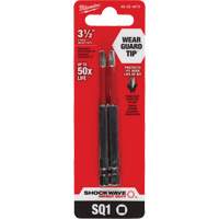 Shockwave Impact Duty Screwdriver Bit, Square, #1 Tip, 1/4" Drive Size, 3-1/2" Length Infinity Industrial Services Inc.