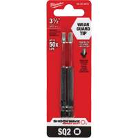 Shockwave Impact Duty Screwdriver Bit, Square, #2 Tip, 1/4" Drive Size, 3-1/2" Length Infinity Industrial Services Inc.