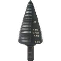 #12 Multi-Hole Step Drill Bit, 7/8" - 1-3/8" , 1/16" Increments, High Speed Steel Infinity Industrial Services Inc.