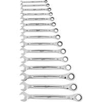 Ratcheting Wrench Set, Combination, 15 Pieces, Metric Infinity Industrial Services Inc.