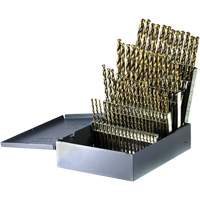 Drillco&reg; Heavy-Duty Jobber Length Drill Bit Set, 60 Pieces, Cobalt Infinity Industrial Services Inc.