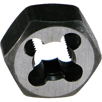 Drillco&reg; Hexagon Threading Die Nut, 4-40 Thread, High Speed Steel Infinity Industrial Services Inc.