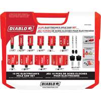 Electrician's Bi-Metal Hole Saw Set, 16 Pieces Infinity Industrial Services Inc.
