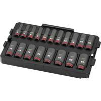 Jeu de douilles profondes 3/8" Shockwave Impact Duty Packout, 19 Mcx, Chocs, Prise de 3/8", Profond Infinity Industrial Services Inc.