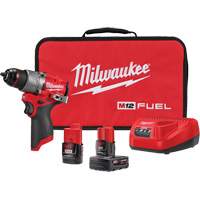 M12 Fuel Drill/Driver Kit, Lithium-Ion, 12 V, 1/2" Chuck, 400 in-lbs Torque Infinity Industrial Services Inc.