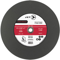 A36R Power Abrasive Cut-Off Wheel, 14" x 3/32", 1" Arbor, Type 1, 4400 RPM Infinity Industrial Services Inc.