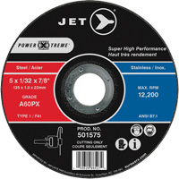 A60PX Power-Xtreme Cut-Off Wheel, 5" x 1/32", 7/8" Arbor, Type 1, 12200 RPM Infinity Industrial Services Inc.