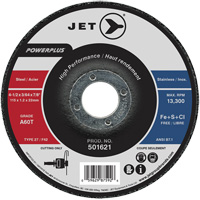 A60T PowerPlus Cut-Off Wheel, 4-1/2" x 3/64", 7/8" Arbor, Type 27, 13300 RPM Infinity Industrial Services Inc.