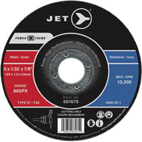 A60PX Power-Xtreme Cut-Off Wheel, 6" x 3/64", 7/8" Arbor, Type 27, 10200 RPM Infinity Industrial Services Inc.
